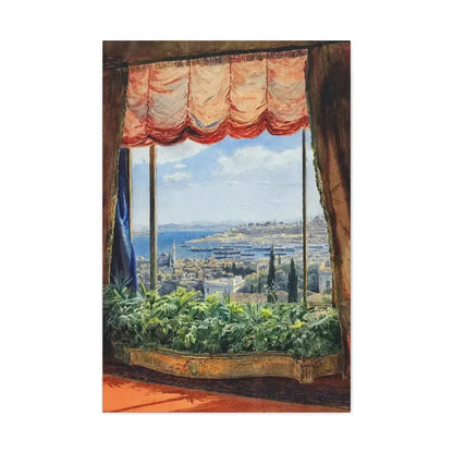 Emile Samoilovich Villiers de l'Isle Adam (1843-1889) View of Constantinople - Canvas Wall Art 24″ x 36″ 1.25" - The Sticker Space