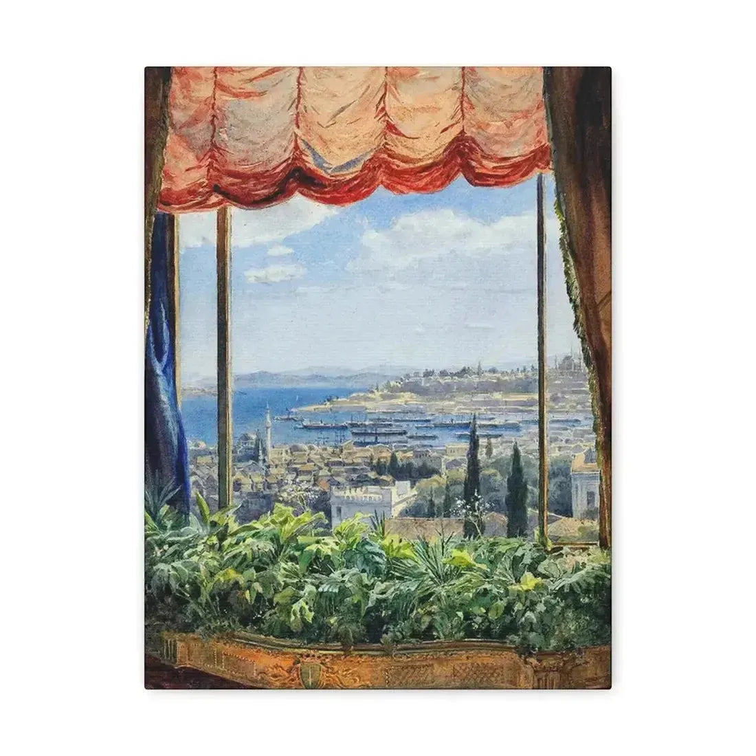 Emile Samoilovich Villiers de l'Isle Adam (1843-1889) View of Constantinople - Canvas Wall Art - The Sticker Space