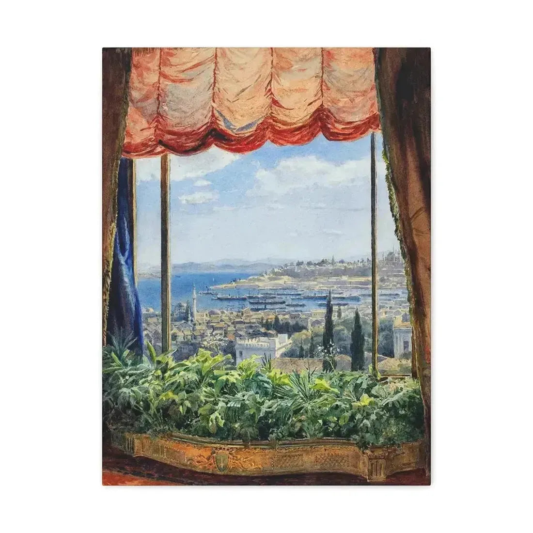 Emile Samoilovich Villiers de l'Isle Adam (1843-1889) View of Constantinople - Canvas Wall Art - The Sticker Space