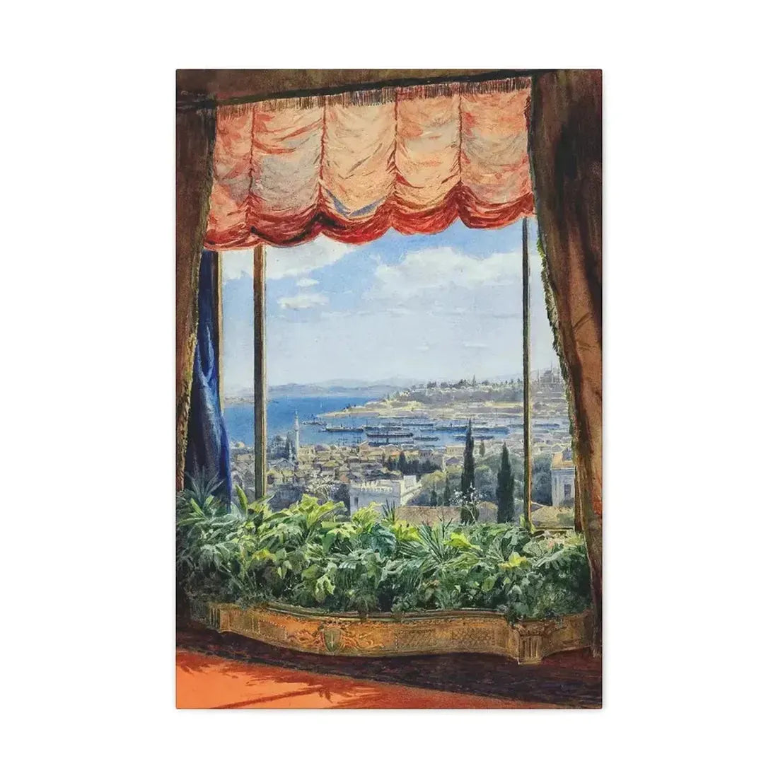 Emile Samoilovich Villiers de l'Isle Adam (1843-1889) View of Constantinople - Canvas Wall Art - The Sticker Space