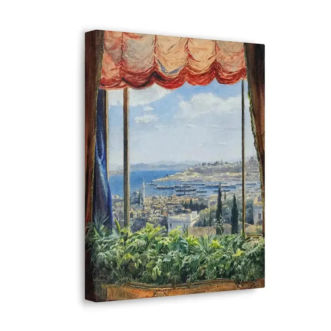 Emile Samoilovich Villiers de l'Isle Adam (1843-1889) View of Constantinople - Canvas Wall Art - The Sticker Space