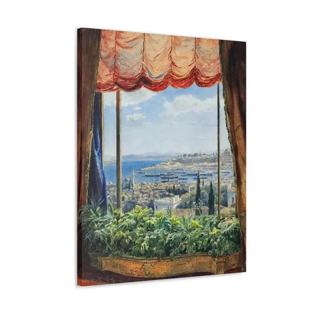 Emile Samoilovich Villiers de l'Isle Adam (1843-1889) View of Constantinople - Canvas Wall Art - The Sticker Space