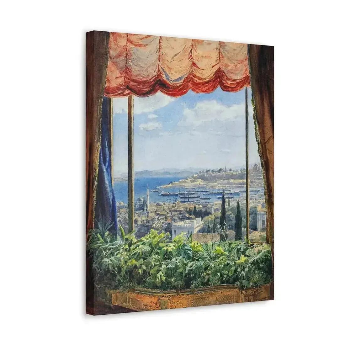 Emile Samoilovich Villiers de l'Isle Adam (1843-1889) View of Constantinople - Canvas Wall Art - The Sticker Space