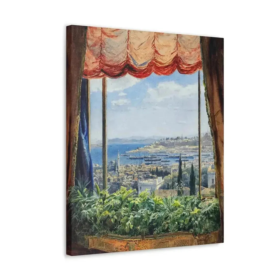 Emile Samoilovich Villiers de l'Isle Adam (1843-1889) View of Constantinople - Canvas Wall Art - The Sticker Space