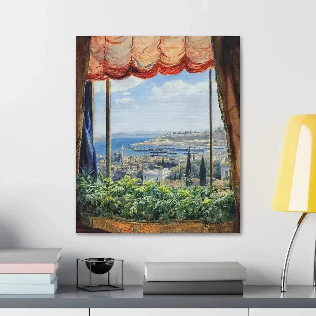 Emile Samoilovich Villiers de l'Isle Adam (1843-1889) View of Constantinople - Canvas Wall Art - The Sticker Space