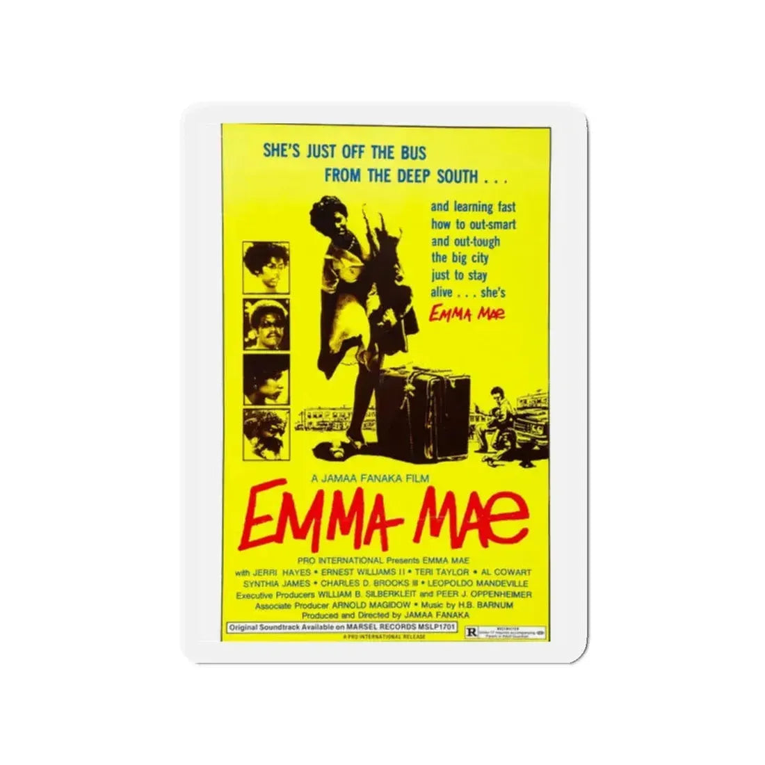 EMMA MAE (BLACK SISTER'S REVENGE) 1976 Movie Poster - Refrigerator Magnet 2 Inch - The Sticker Space