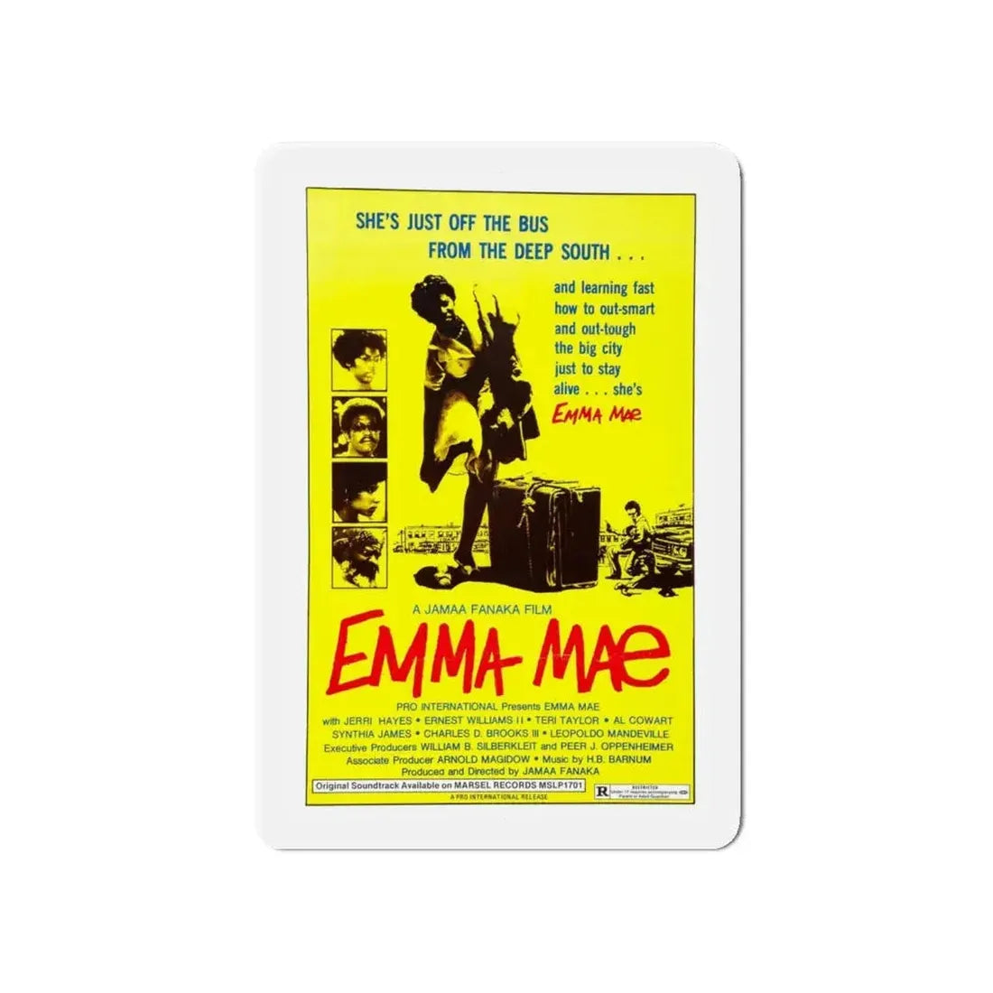 EMMA MAE (BLACK SISTER'S REVENGE) 1976 Movie Poster - Refrigerator Magnet - The Sticker Space
