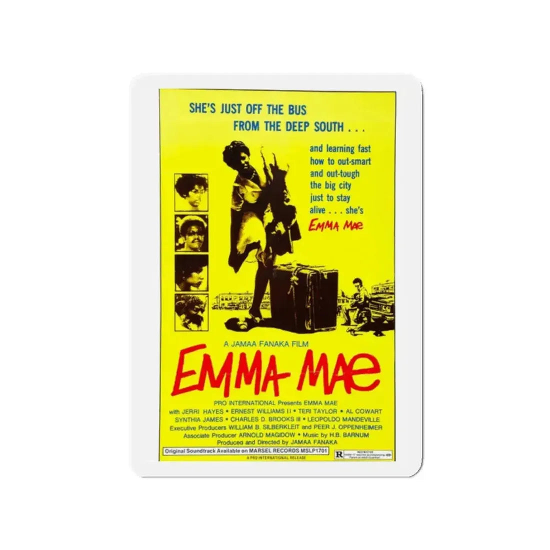 EMMA MAE (BLACK SISTER'S REVENGE) 1976 Movie Poster - Refrigerator Magnet - The Sticker Space