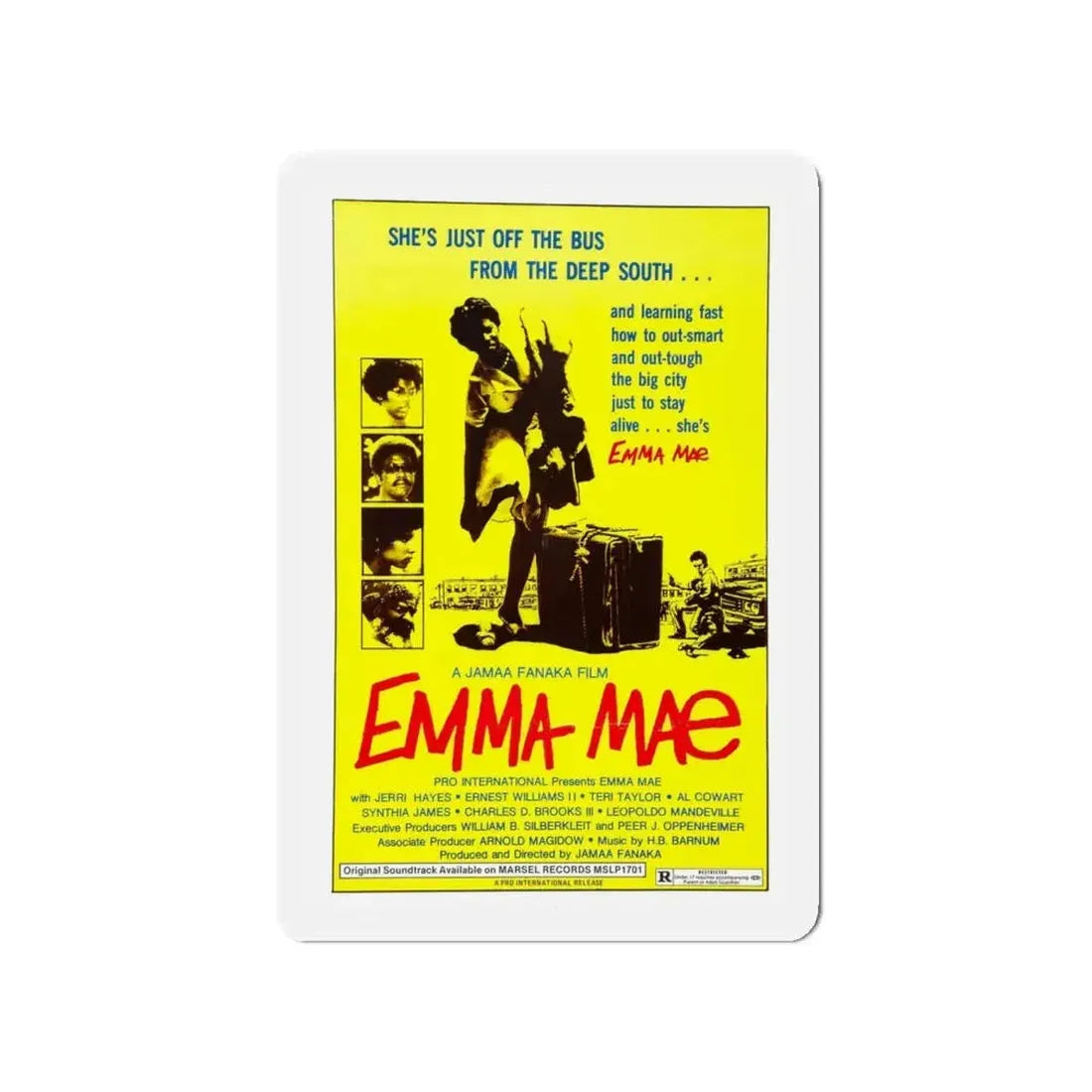 EMMA MAE (BLACK SISTER'S REVENGE) 1976 Movie Poster - Refrigerator Magnet - The Sticker Space