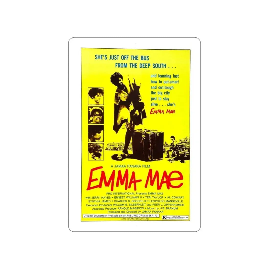 EMMA MAE (BLACK SISTER'S REVENGE) 1976 Movie Poster STICKER Vinyl Die-Cut Decal - The Sticker Space