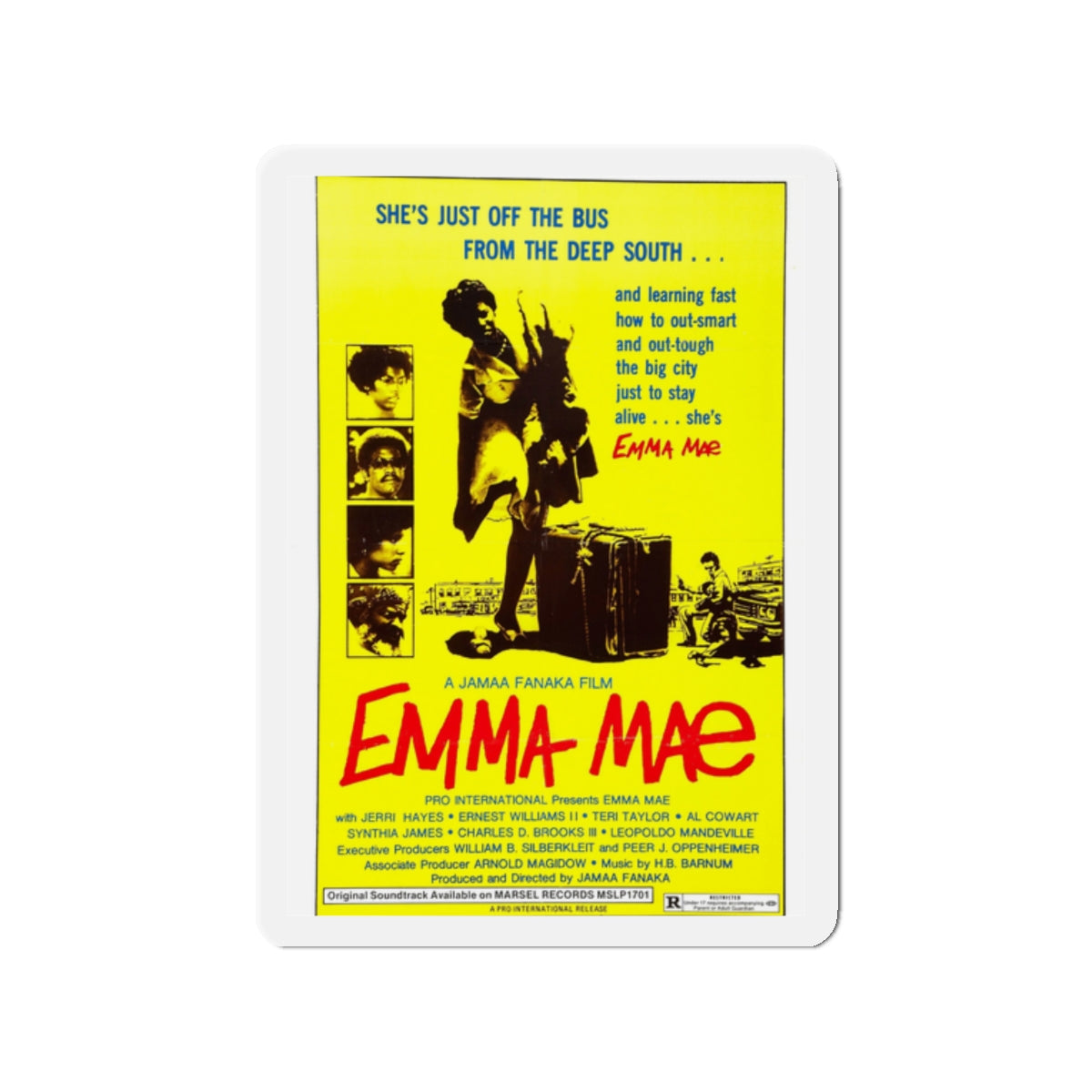 EMMA MAE (BLACK SISTER'S REVENGE) 1976 Movie Poster - Die-Cut Magnet-2" x 2"-The Sticker Space