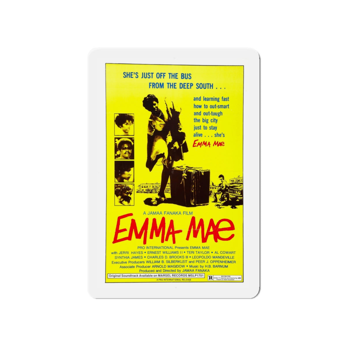 EMMA MAE (BLACK SISTER'S REVENGE) 1976 Movie Poster - Die-Cut Magnet-4" x 4"-The Sticker Space