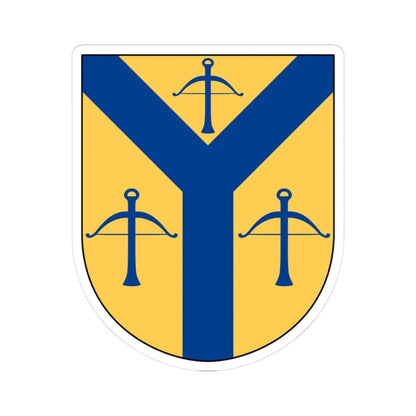 Emmaboda vapen (Sweden) (Coat of Arms) STICKER Vinyl Kiss-Cut Decal 3 Inch White - The Sticker Space
