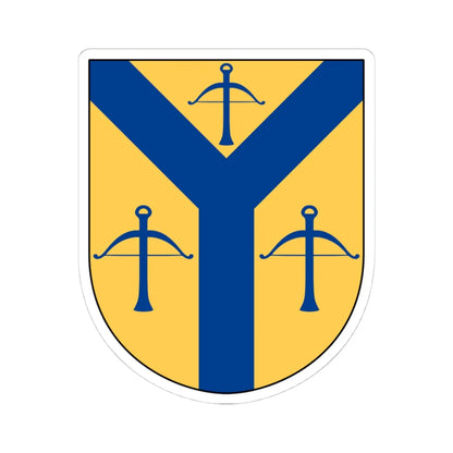 Emmaboda vapen (Sweden) (Coat of Arms) STICKER Vinyl Kiss-Cut Decal 4 Inch White - The Sticker Space