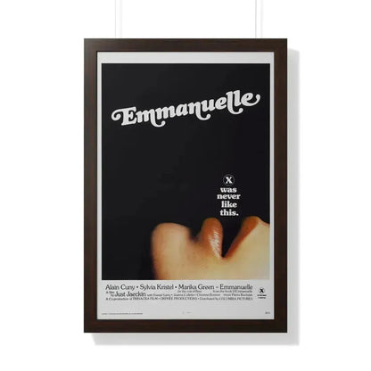 EMMANUELLE 1974 - Framed Movie Poster 20" x 30" Walnut - The Sticker Space