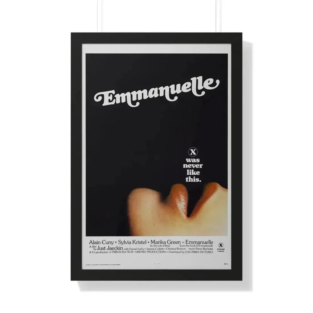 EMMANUELLE 1974 - Framed Movie Poster - The Sticker Space