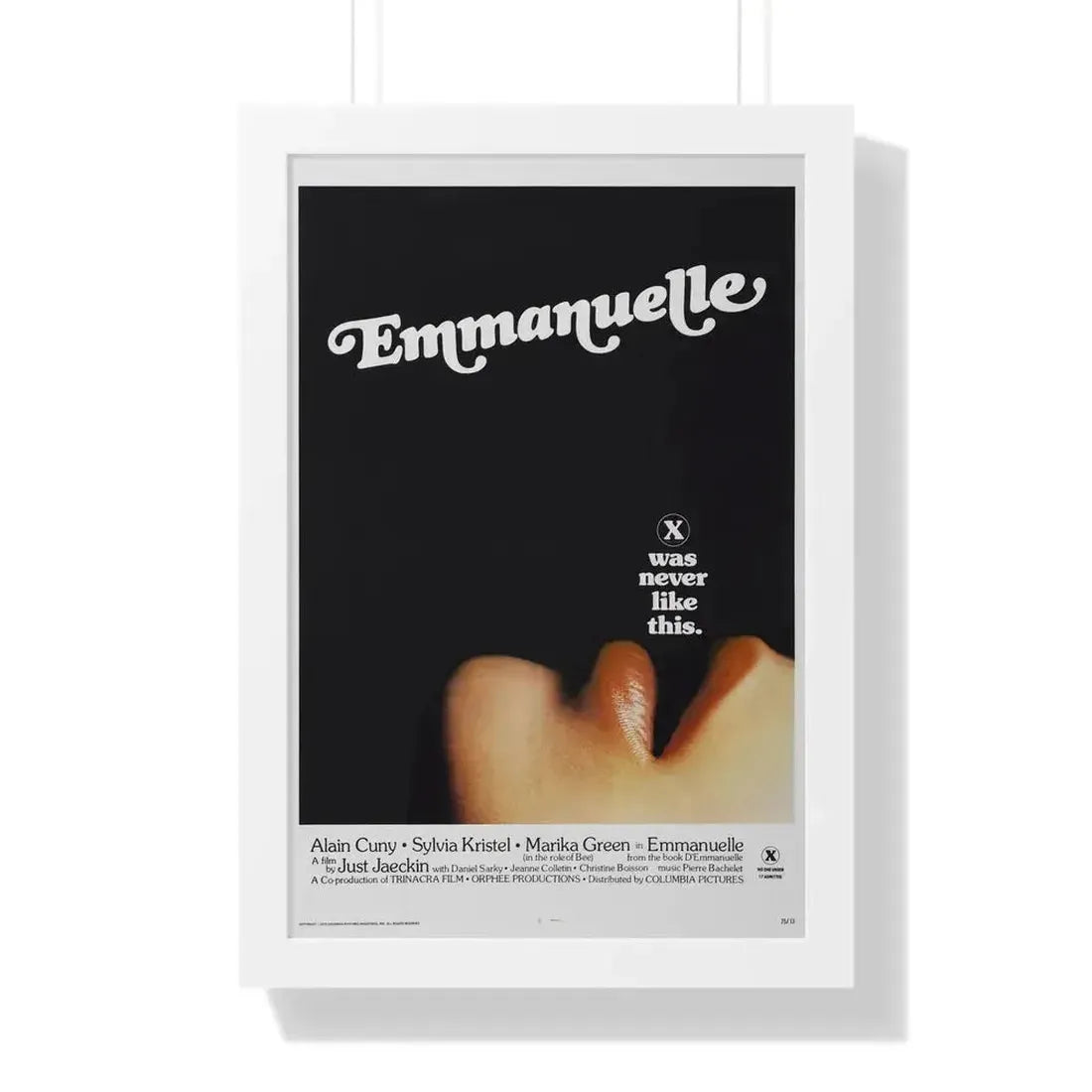 EMMANUELLE 1974 - Framed Movie Poster - The Sticker Space