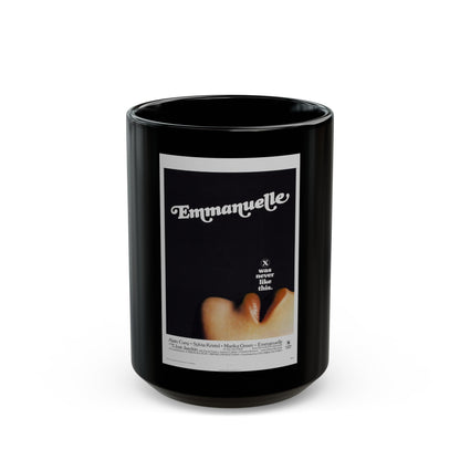 EMMANUELLE 1974 Movie Poster - Black Coffee Mug-15oz-The Sticker Space