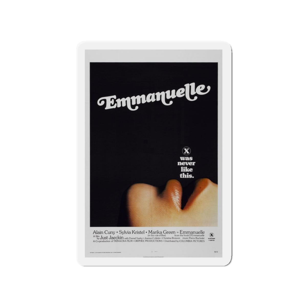 EMMANUELLE 1974 Movie Poster - Die-Cut Magnet-3" x 3"-The Sticker Space