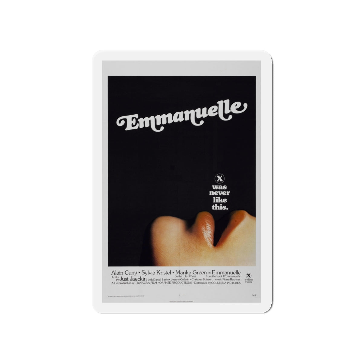 EMMANUELLE 1974 Movie Poster - Die-Cut Magnet-4" x 4"-The Sticker Space