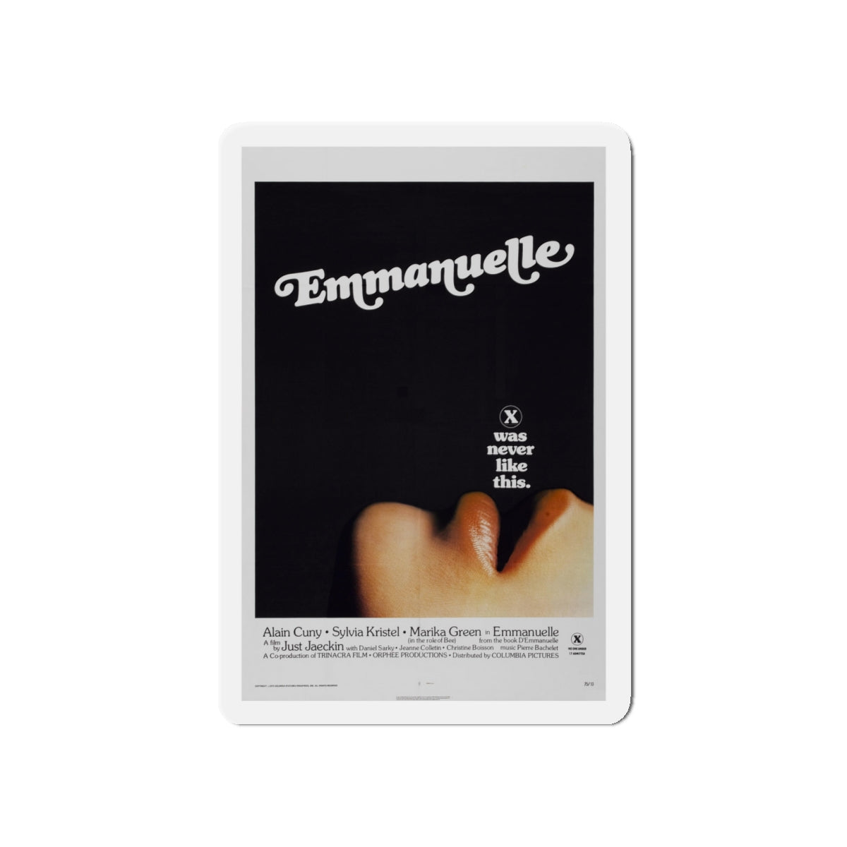 EMMANUELLE 1974 Movie Poster - Die-Cut Magnet-5" x 5"-The Sticker Space