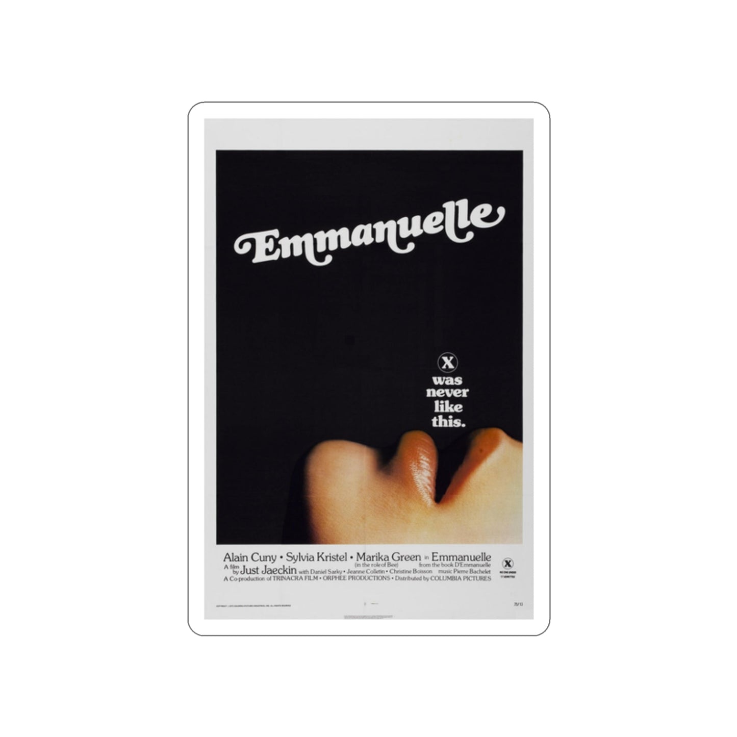 EMMANUELLE 1974 Movie Poster STICKER Vinyl Die-Cut Decal-2 Inch-The Sticker Space