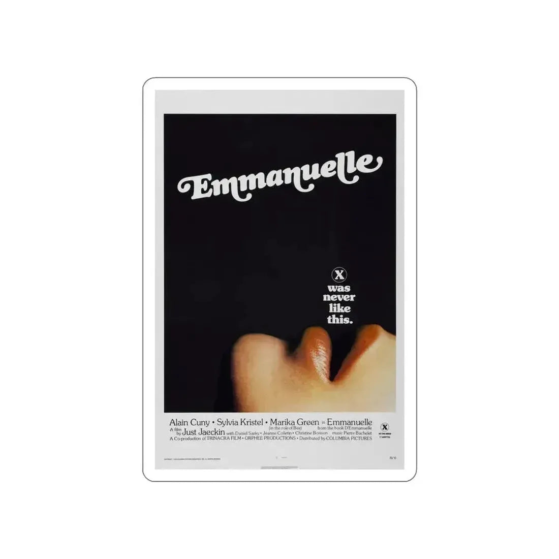 EMMANUELLE 1974 Movie Poster STICKER Vinyl Die-Cut Decal 5 Inch - The Sticker Space