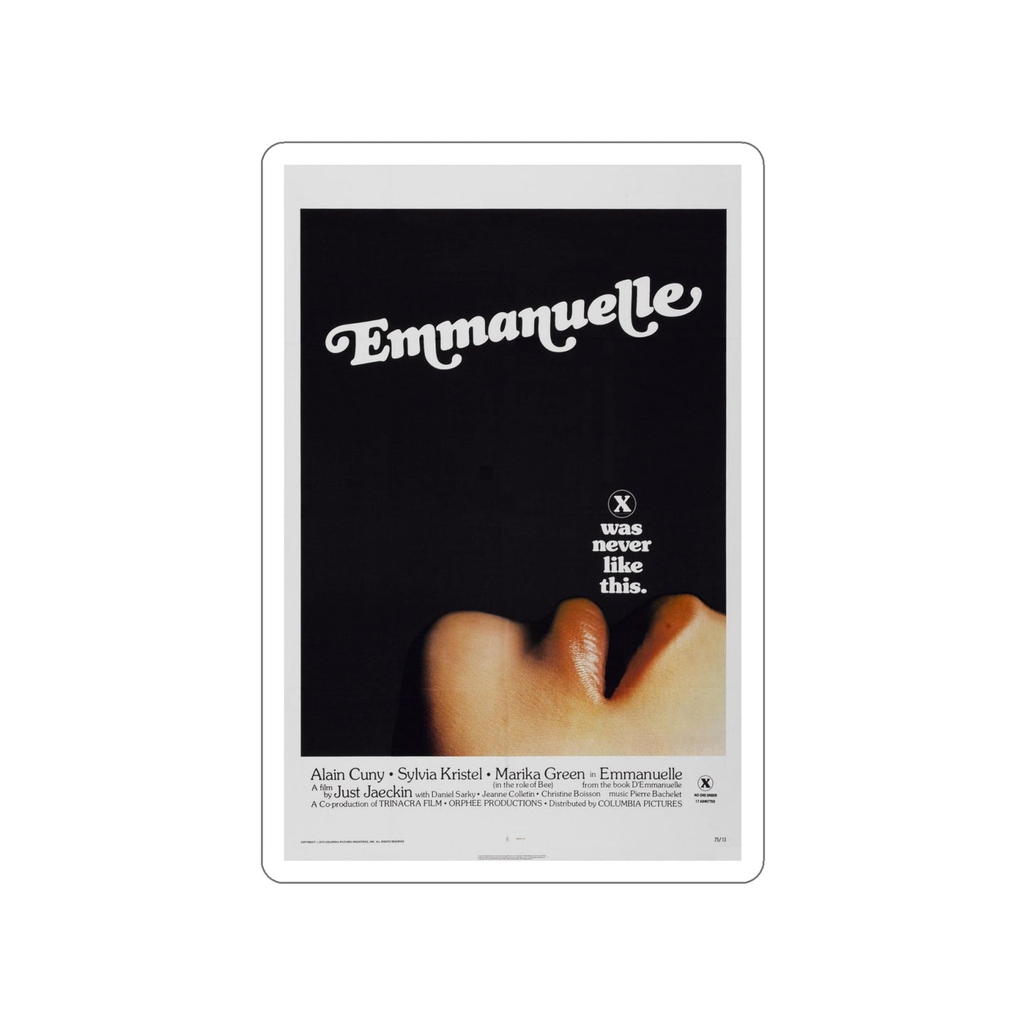 EMMANUELLE 1974 Movie Poster STICKER Vinyl Die-Cut Decal-6 Inch-The Sticker Space