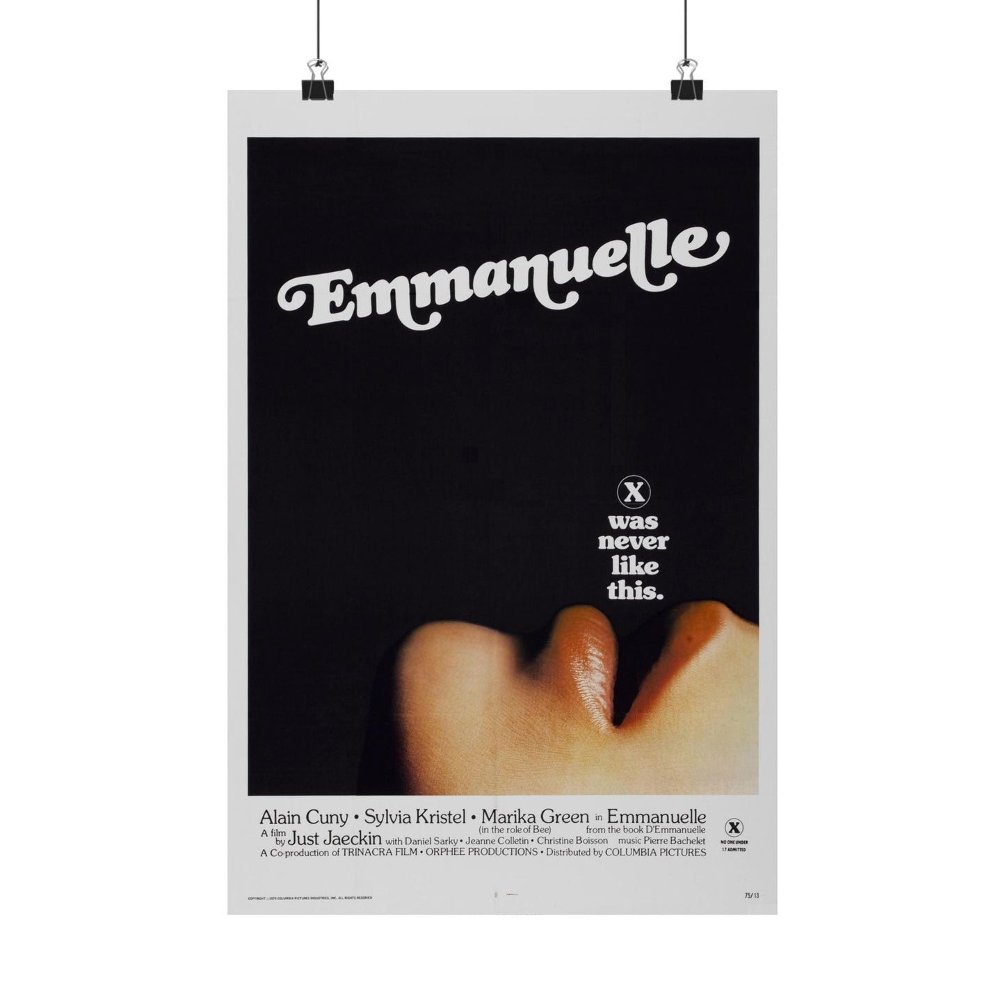 EMMANUELLE 1974 - Paper Movie Poster-12″ x 18″-The Sticker Space