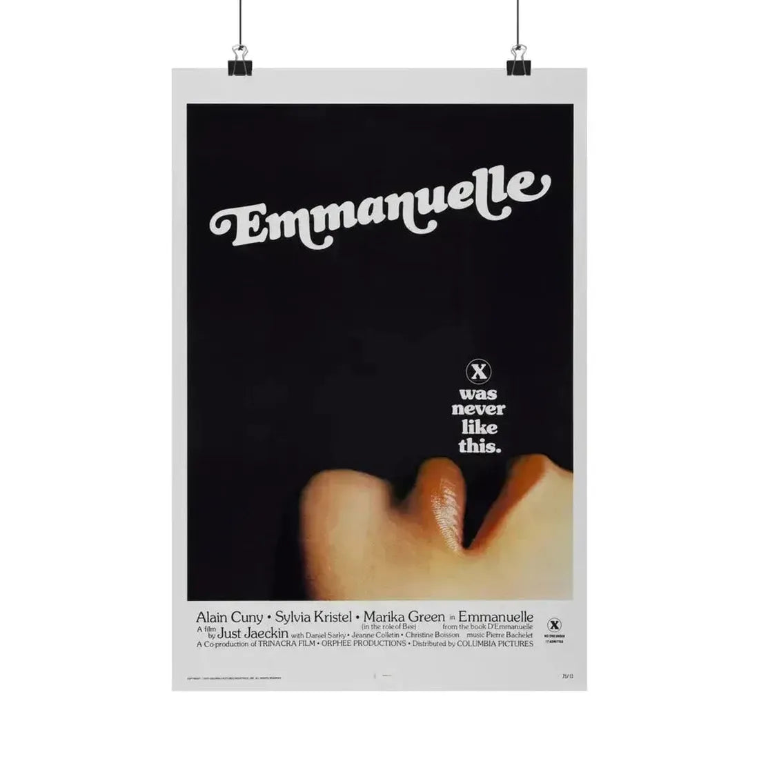 EMMANUELLE 1974 - Paper Movie Poster - The Sticker Space