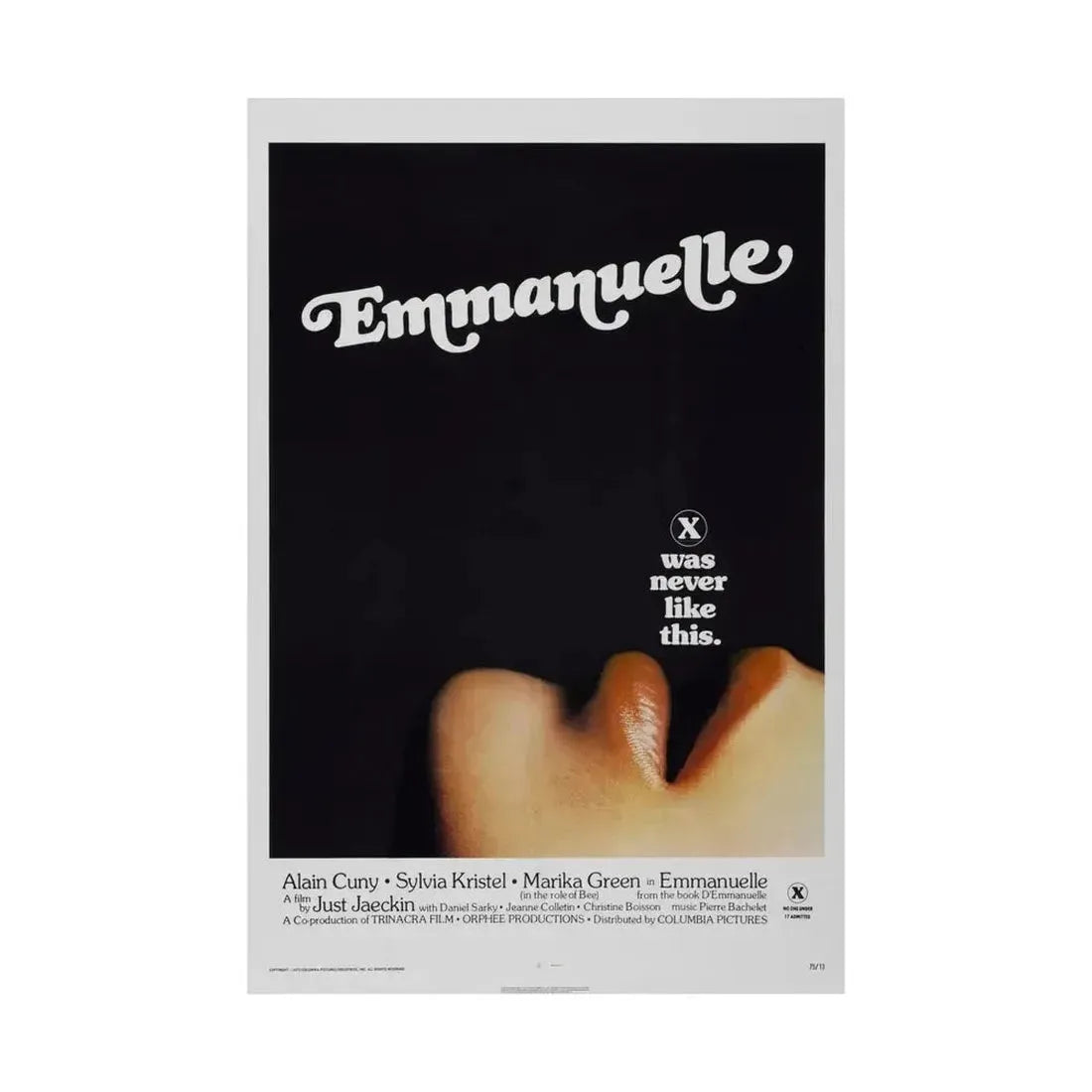 EMMANUELLE 1974 - Paper Movie Poster - The Sticker Space