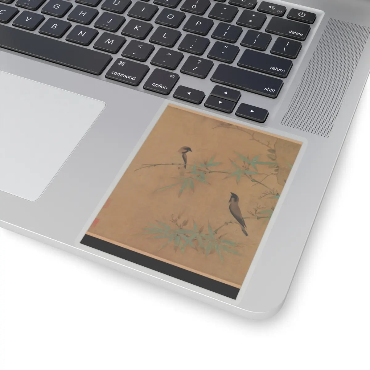 Emperor Huizong - Finches and bamboo - early 12th century v11 - STICKER Vinyl Kiss-Cut Decal