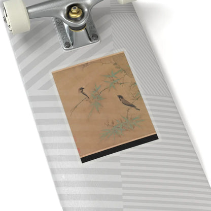Emperor Huizong - Finches and bamboo - early 12th century v11 - STICKER Vinyl Kiss-Cut Decal
