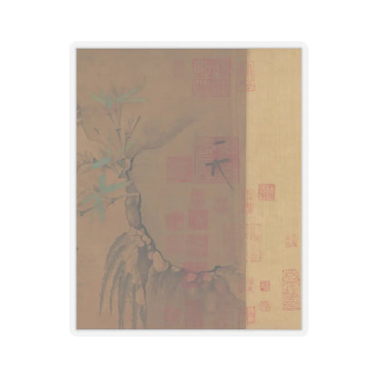 Emperor Huizong - Finches and bamboo - early 12th century v13 - STICKER Vinyl Kiss-Cut Decal