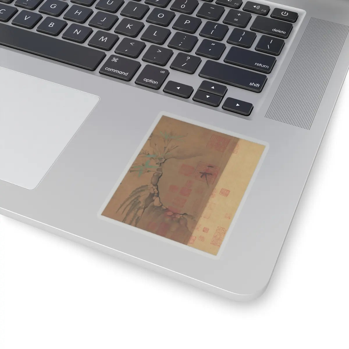 Emperor Huizong - Finches and bamboo - early 12th century v13 - STICKER Vinyl Kiss-Cut Decal