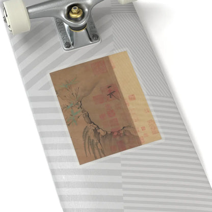 Emperor Huizong - Finches and bamboo - early 12th century v13 - STICKER Vinyl Kiss-Cut Decal