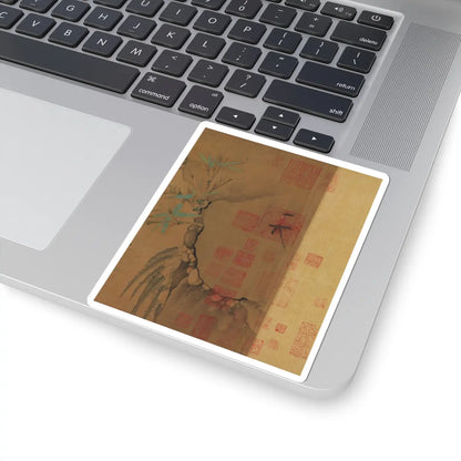 Emperor Huizong - Finches and bamboo - early 12th century v13 - STICKER Vinyl Kiss-Cut Decal