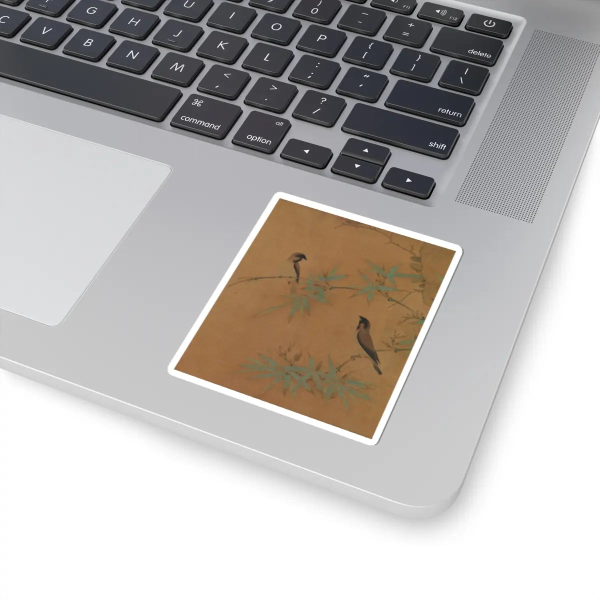 Emperor Huizong - Finches and bamboo - early 12th century v14 - STICKER Vinyl Kiss-Cut Decal