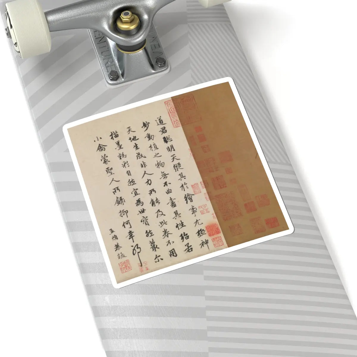 Emperor Huizong - Finches and bamboo - early 12th century v15 - STICKER Vinyl Kiss-Cut Decal