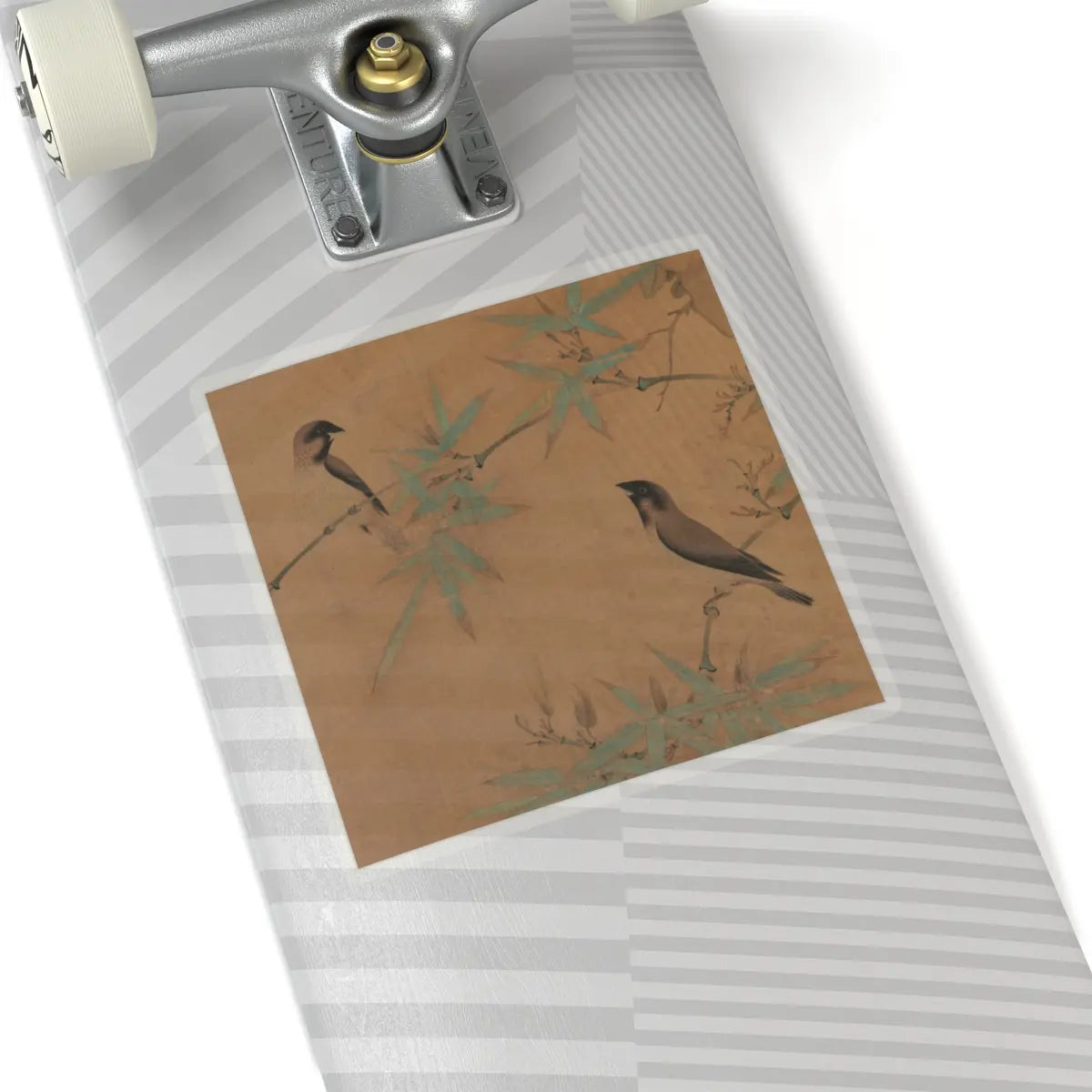 Emperor Huizong - Finches and bamboo - early 12th century v16 - STICKER Vinyl Kiss-Cut Decal