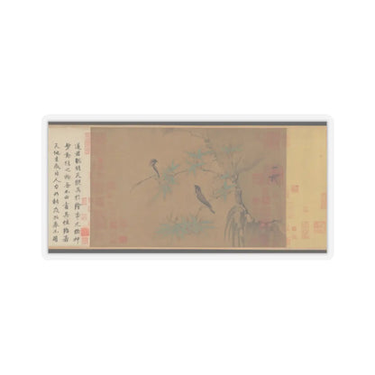 Emperor Huizong - Finches and bamboo - early 12th century v3 - STICKER Vinyl Kiss-Cut Decal