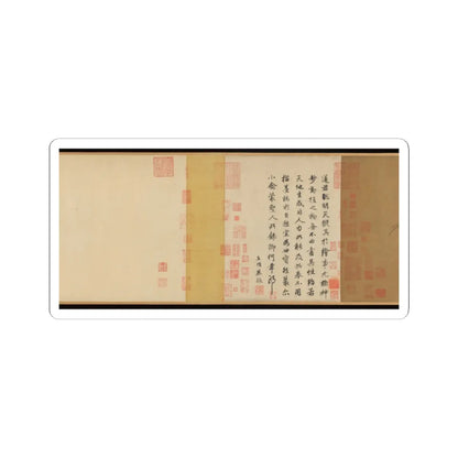 Emperor Huizong - Finches and bamboo - early 12th century v4 - STICKER Vinyl Kiss-Cut Decal