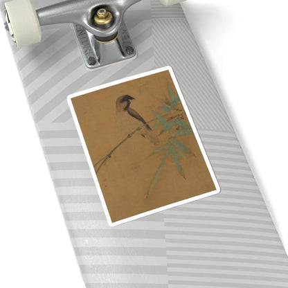 Emperor Huizong - Finches and bamboo - early 12th century v8 - STICKER Vinyl Kiss-Cut Decal