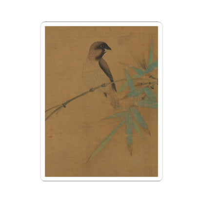 Emperor Huizong - Finches and bamboo - early 12th century v8 - STICKER Vinyl Kiss-Cut Decal