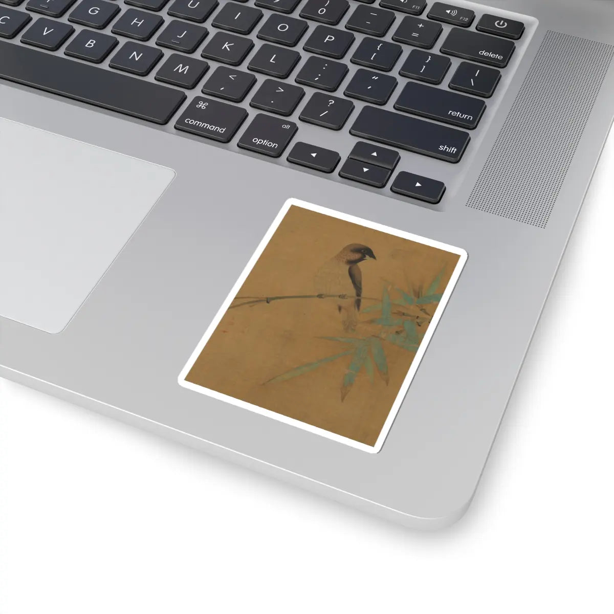 Emperor Huizong - Finches and bamboo - early 12th century v8 - STICKER Vinyl Kiss-Cut Decal