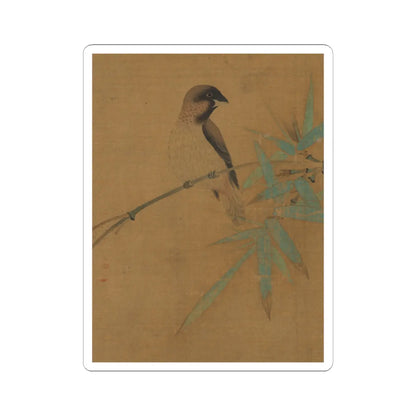 Emperor Huizong - Finches and bamboo - early 12th century v8 - STICKER Vinyl Kiss-Cut Decal