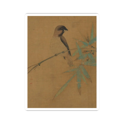 Emperor Huizong - Finches and bamboo - early 12th century v8 - STICKER Vinyl Kiss-Cut Decal