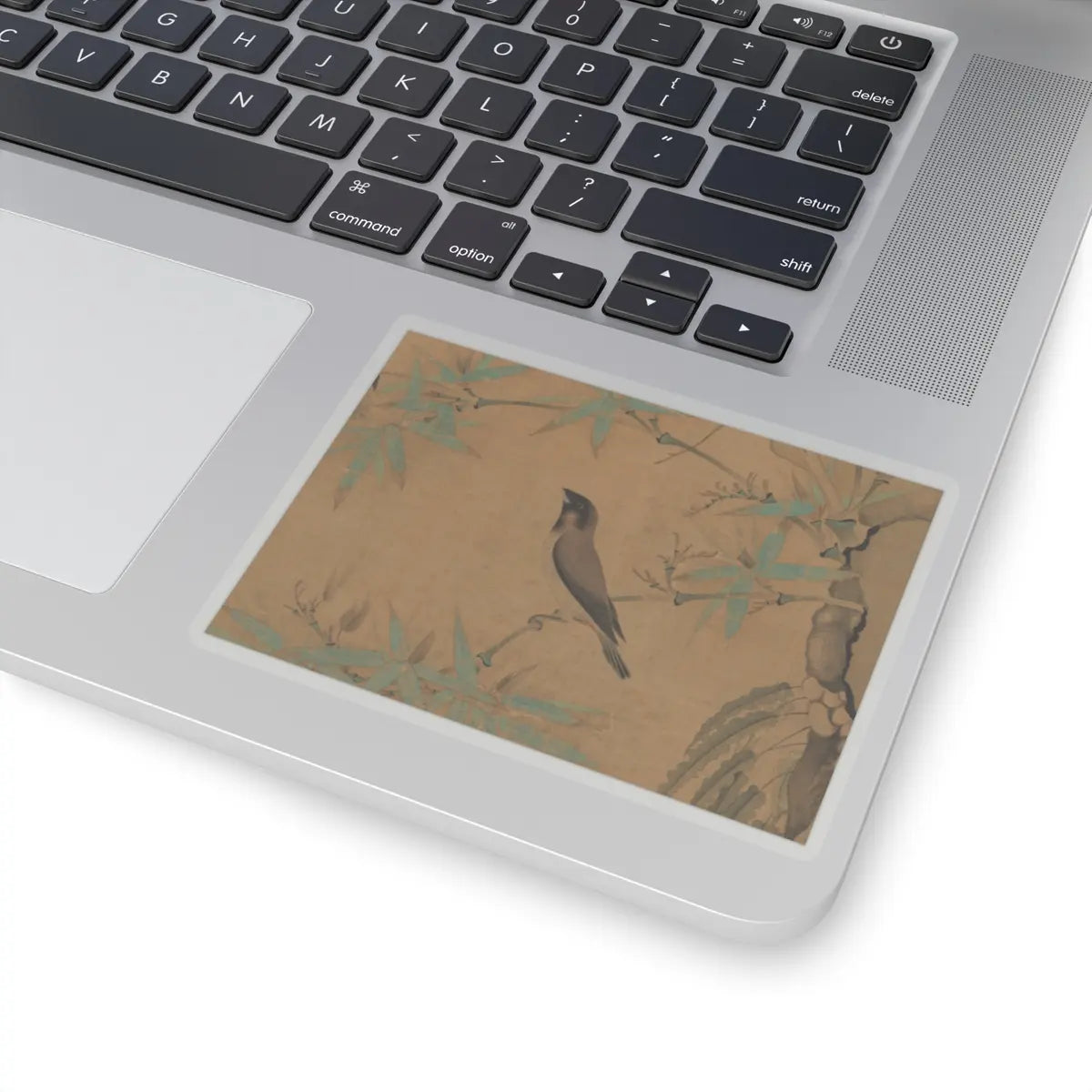 Emperor Huizong - Finches and bamboo - early 12th century v9 - STICKER Vinyl Kiss-Cut Decal