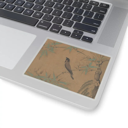 Emperor Huizong - Finches and bamboo - early 12th century v9 - STICKER Vinyl Kiss-Cut Decal