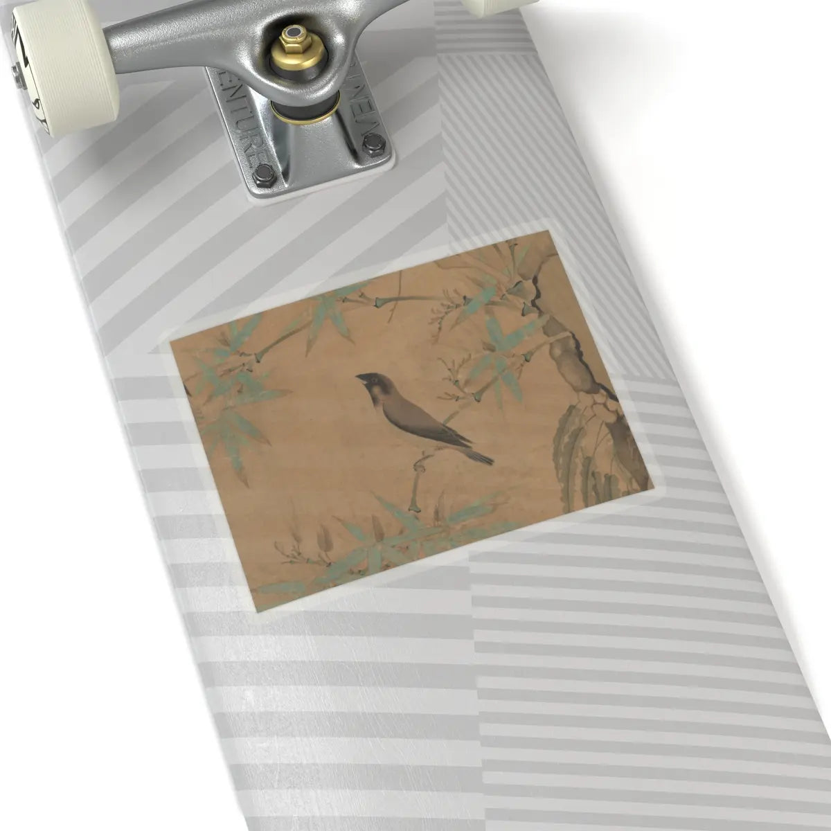 Emperor Huizong - Finches and bamboo - early 12th century v9 - STICKER Vinyl Kiss-Cut Decal